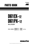 Komatsu D61PX-12(BRA)-SA Crawler Dozer Parts Manual SN B3001-UP