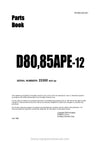 Komatsu D80A-12 and additional models (JPN) Crawler Dozer Parts Manual SN 23300-UP
