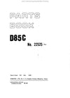 Komatsu D85B Crawler Dozer Parts Manual