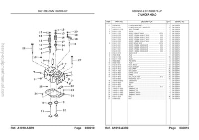 Komatsu D85ESS-2(IDN) Crawler Dozer Parts Manual SN J10001-UP