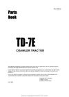 Komatsu PC-TD7E-2 BODY Crawler Dozer Parts Manual