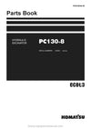 Komatsu PC130-8 (THA) Crawler Excavator Parts Manual SN C30001-UP