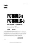 Komatsu PC180LC-3(GBR) Crawler Excavator Parts Manual SN 1001-UP