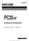 Komatsu PC20-6(ITA) Crawler Excavator Parts Manual SN F10001-UP