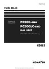 Komatsu PC200-8M0(THA)-KAL Crawler Excavator Parts Manual SN C10001-C23517