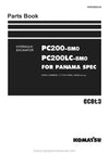 Komatsu PC200-8M0(THA)-PANAMA Crawler Excavator Parts Manual SN C10001-C23517