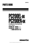 Komatsu PC200EL-6(GBR)-K Crawler Excavator Parts Manual SN K34001-UP