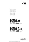 Komatsu PC200LC-6(BRA) Crawler Excavator Parts Manual SN B20001-UP