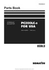 Komatsu PC200LC-8 (THA) KAC Crawler Excavator Parts Manual SN C78001-UP