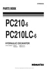 Komatsu PC210-6(GBR)-K Crawler Excavator Parts Manual SN 101927-UP