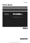 Komatsu PC30MR-3(THA)-CAB CANOPY Crawler Excavator Parts Manual SN C60001-UP
