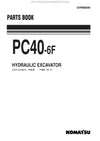 Komatsu PC40-6(ITA) Crawler Excavator Parts Manual SN F10001-UP