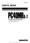 Komatsu PC40MRX-1(JPN)-FOR EU Crawler Excavator Parts Manual SN 5501-UP