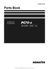 Komatsu PC70-8 Crawler Excavator Parts Manual SN DBBTT001-UP