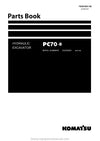 Komatsu PC70-8(JPN)-FOR BRAZIL Crawler Excavator Parts Manual SN 10011-UP
