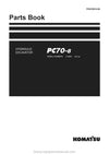 Komatsu PC70-8 (THA) Crawler Excavator Parts Manual SN C10001-UP