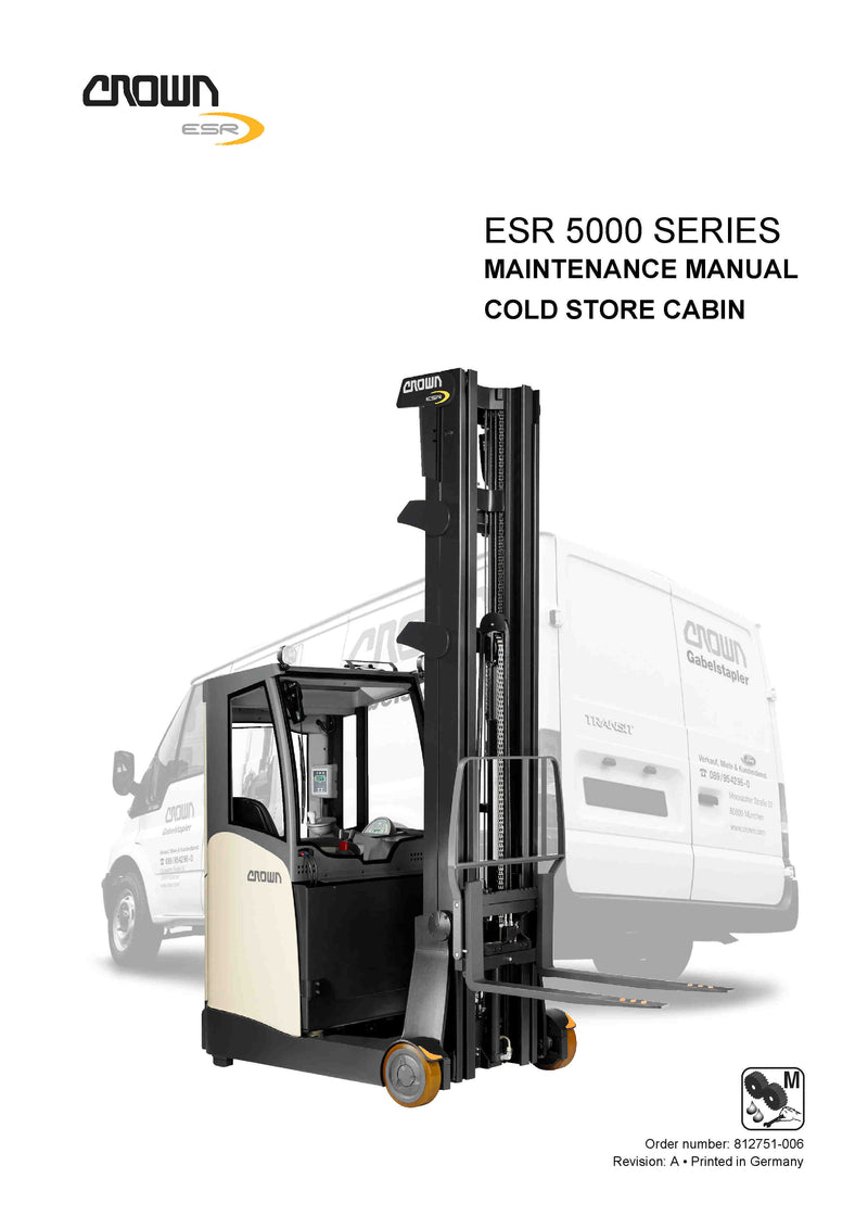 Crown ESR 5000 Forklift Parts Manual - PDF Download