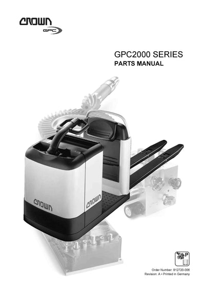 Crown GPC2000 Forklift Parts Manual - PDF Download