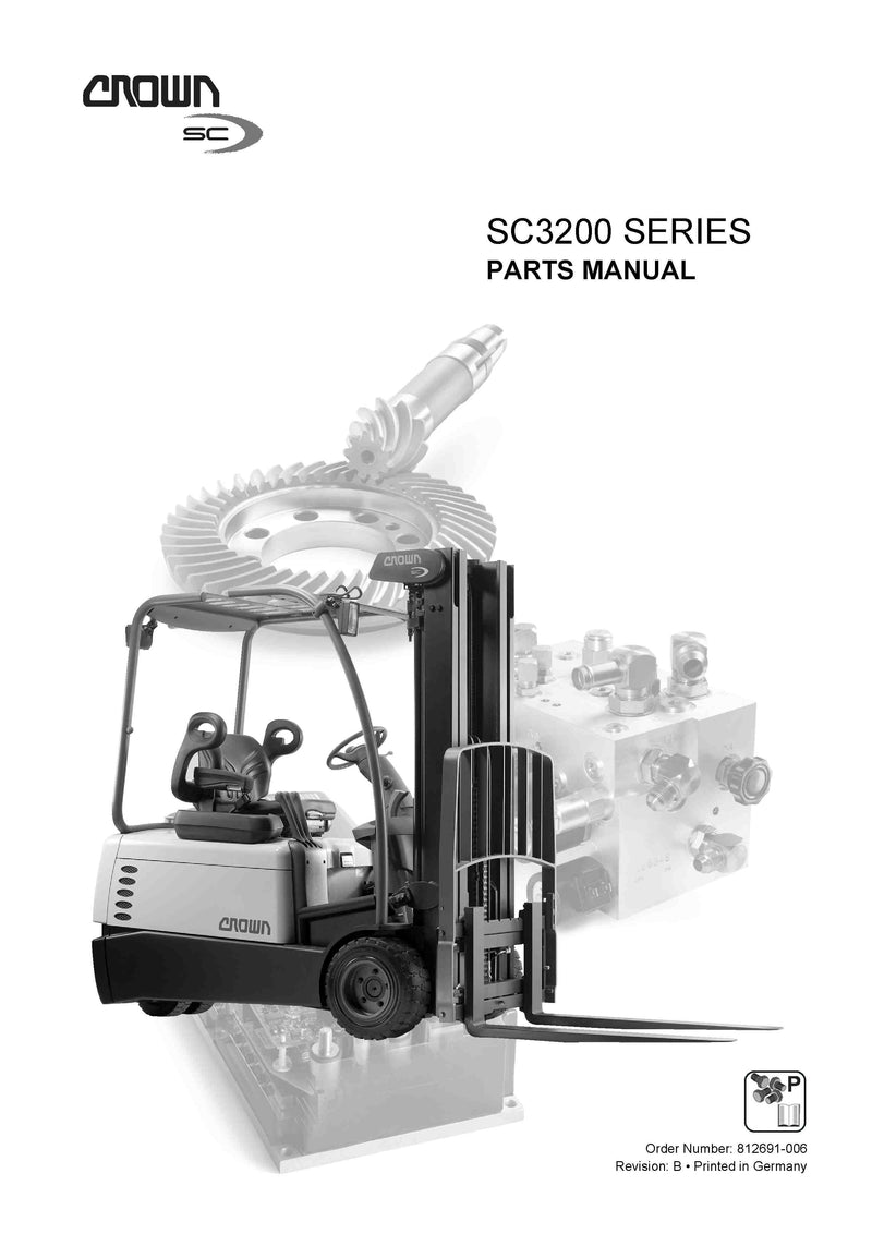 Crown SC3200 Forklift Parts Manual - PDF Download