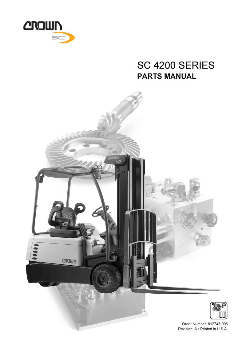 Crown SC4200 Forklift Parts Manual - PDF Download