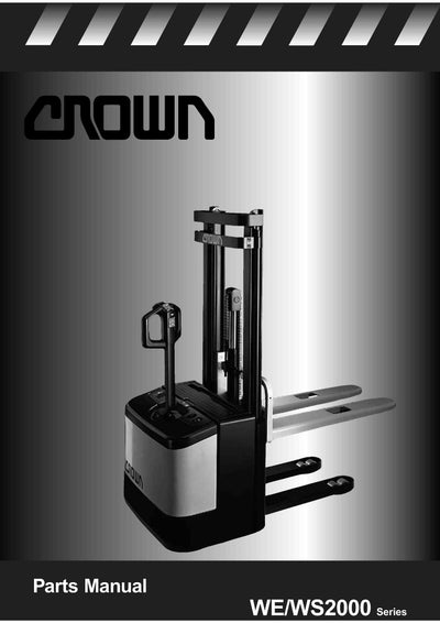 Crown WE_WS2000 Forklift Parts Manual - PDF Download