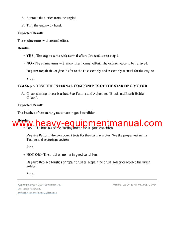 Download Caterpillar D353C INDUSTRIAL ENGINE Service Repair Manual 46B