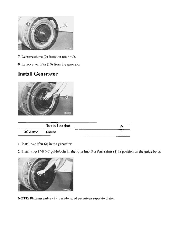Download Caterpillar D399 GEN SET ENGINE Service Repair Manual 36Z