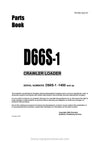 Komatsu D66S-1(JPN) Crawler Loader Parts Manual SN 1400-UP