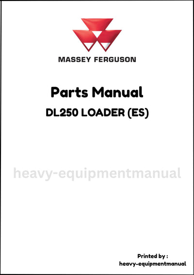 Massey Ferguson DL250 LOADER (ES) Parts Manual - Download PDF