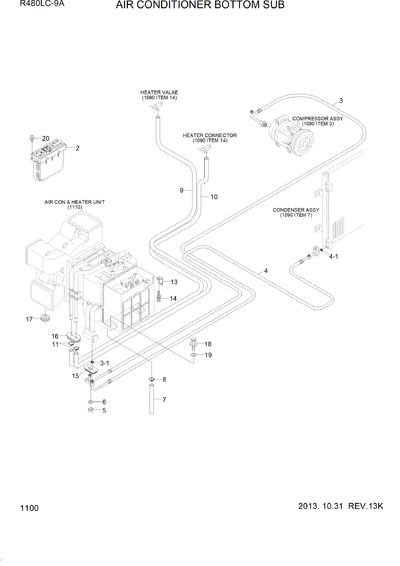DOWNLOAD HYUNDAI R480LC-9A CRAWLER EXCAVATOR PARTS MANUAL