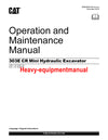 CATERPILLAR 303E CR MINI HYD EXCAVATOR OPERATION AND MAINTENANCE MANUAL HHM
