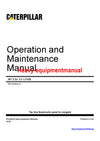 CATERPILLAR 307 EXCAVATOR OPERATION AND MAINTENANCE MANUAL 2PM