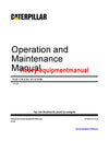 CATERPILLAR 314F CR EXCAVATOR OPERATION AND MAINTENANCE MANUAL RAF