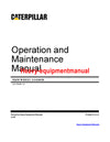 CATERPILLAR 926M WHEEL LOADER OPERATION AND MAINTENANCE MANUAL LTE