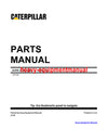 CATERPILLAR D398 INDUSTRIAL ENGINE PARTS MANUAL 66B