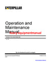 CATERPILLAR TH103 TELEHANDLER OPERATION AND MAINTENANCE MANUAL 3PN