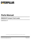 Caterpillar 299D2XHP Compact Track Loader Parts Manual (DX900001-UP) PDF Download