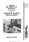 Deutz Engine BF 4M1011F For SL5635 SL6635 (907763B) Parts Manual PDF