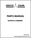 Deutz Fahr 5690HTS Combine Parts Manual - Pdf Download