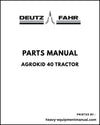 Deutz Fahr Agrokid 40 Tractor Parts Manual - Pdf Download -> 6001
