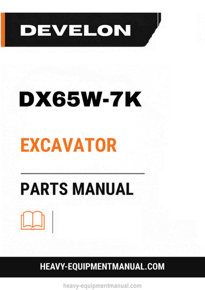 Develon DX65W-7K Excavator Parts Manual - PDF Download