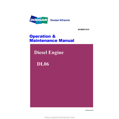 Doosan DL06 Diesel Engine Operation & Maintenance Manual PDF