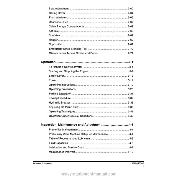 Doosan DX140R Excavator Operation and Maintenance Manual PDF