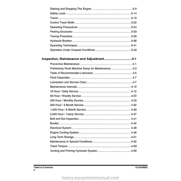 Doosan DX15 DX18 Excavator Operation & Maintenance Manual PDF