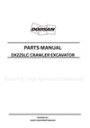 Doosan DX225LC Crawler Excavator Parts Manual