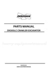 Doosan DX300LC Crawler Excavator Parts Manual