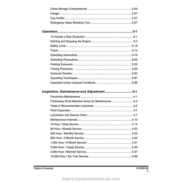 Doosan DX30Z Excavator Operation and Maintenance Manual PDF