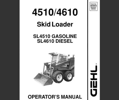 Download Gehl 4510 / 4610 Skid Loader Operator Manual