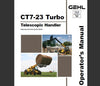 Gehl CT7-23 Turbo Telescopic Handler Operator Manual
