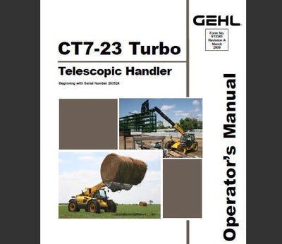 Gehl CT7-23 Turbo Telescopic Handler Operator Manual